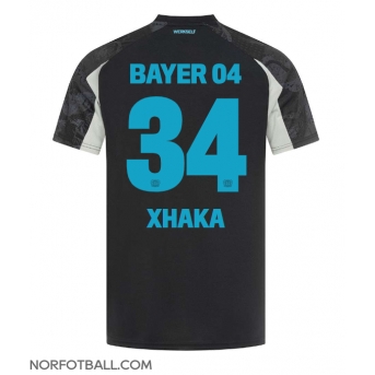 Billige Fotballdrakt Bayer Leverkusen Granit Xhaka #34 Replika Tredjedrakt 2024-25 Kortermet